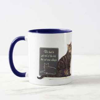 Taza Gato alérgico Mug humorístico