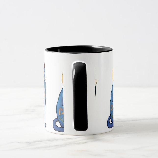 Taza Gato Azul Amanecer (Asa)