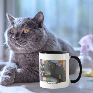 Taza Gato British Shorthair Sandalias Listo para la Pla