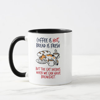 Taza Gato Calico Divertido "Pero el Gato Decide