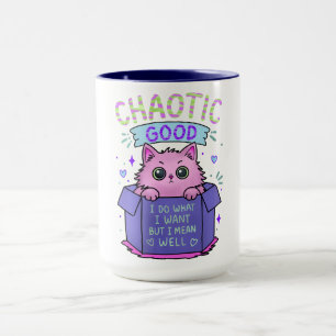 Taza Gato Caótico Bueno   Hago lo que Quiero