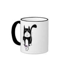 Gato con el presente del ratón