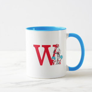 Taza Gato con Sombrero de Dr. Seuss, Monograma de Cosa 