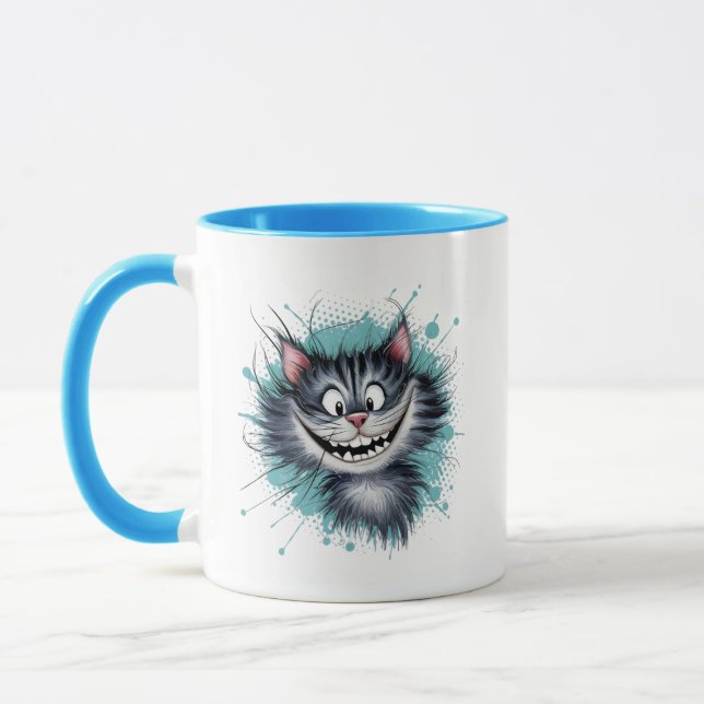 Taza Gato con una sonrisa. (Izquierda)