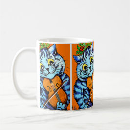 Taza Gato con violín de Louis Wain Cup