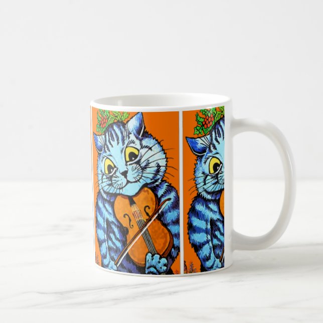 Taza Gato con violín de Louis Wain Cup (Derecha)