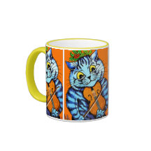 Gato con violín de Louis Wain Cup