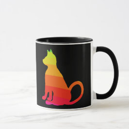 Taza Gato CricketDiane de la diversión del arco iris de