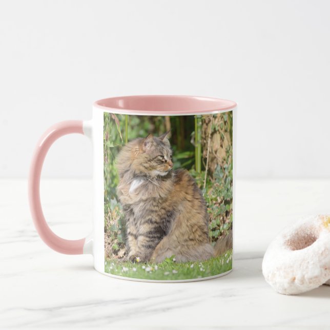 Taza Gato de Angora (Con donut)