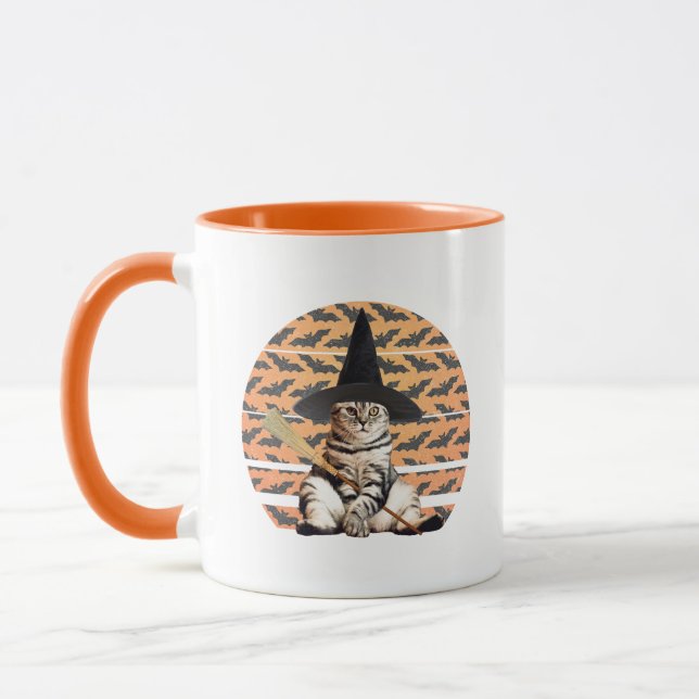 Taza Gato de bruja de Halloween (Izquierda)