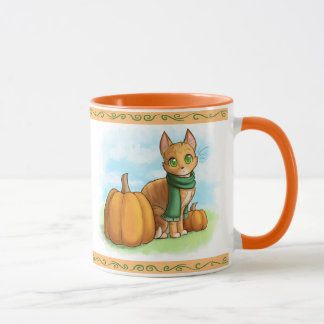 Taza Gato de calabaza