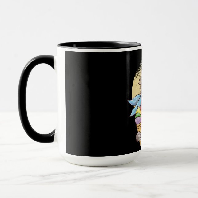 Taza Gato de estilo rockabilly (Izquierda)
