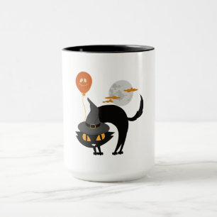 Taza Gato de Halloween espumoso