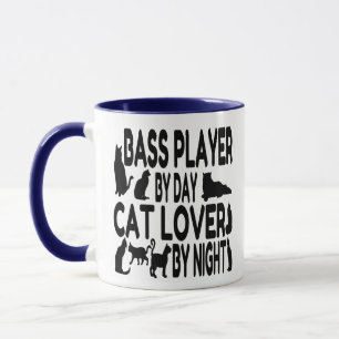 Taza Gato de jugador de Bass