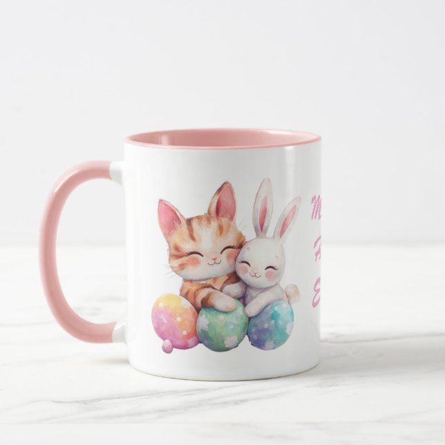 Taza Gato de Kawaii lindo y conejito asador de gato reg (Izquierda)