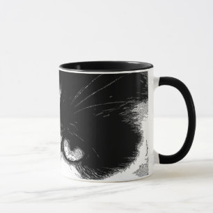 Taza Gato de la pluma y de la tinta
