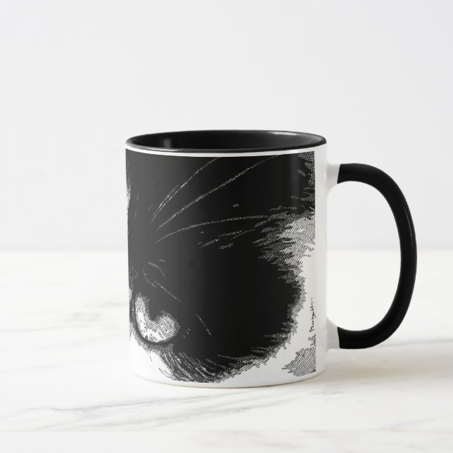 Taza Gato de la pluma y de la tinta (Derecha)