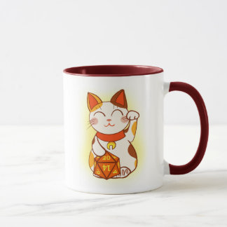 Taza Gato de la suertuda Maneki Neko D20 Dice