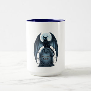 Taza Gato de maldición nocturna gargoyle