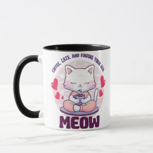 Taza Gato de meditación - Gato Kawaii