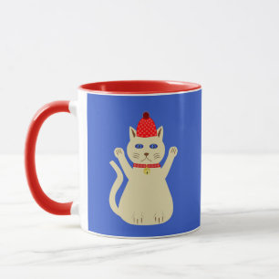 Taza Gato de Navidad Adorable