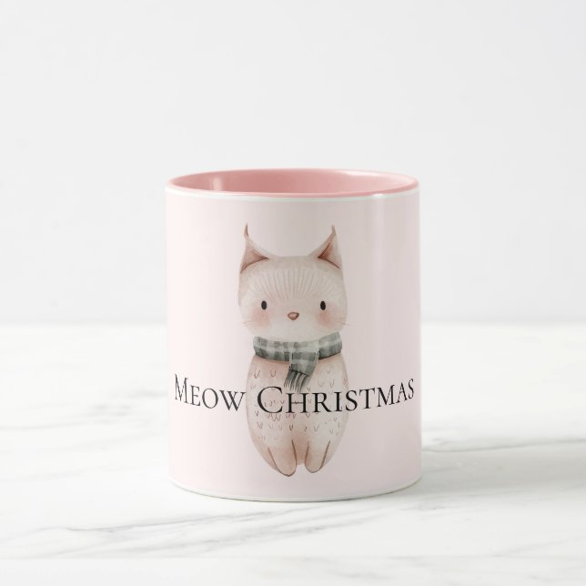 Taza Gato de Navidades rosados de Rubor (Centro)