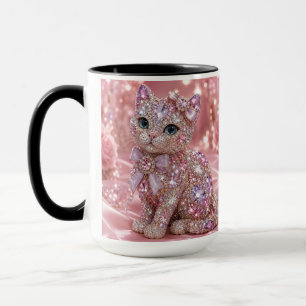 Taza Gato de Noche de Terciopelo Estético Impreso