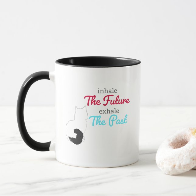 Taza Gato de salud mental (Con donut)