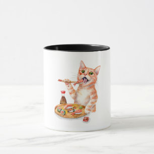 Taza Gato de sushi