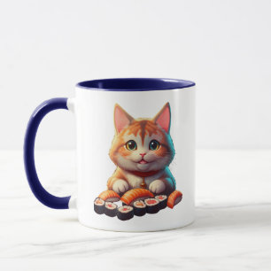 Taza Gato de sushi