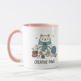 Taza Gato de Whiskers Playful Minimalista Sketch Art
