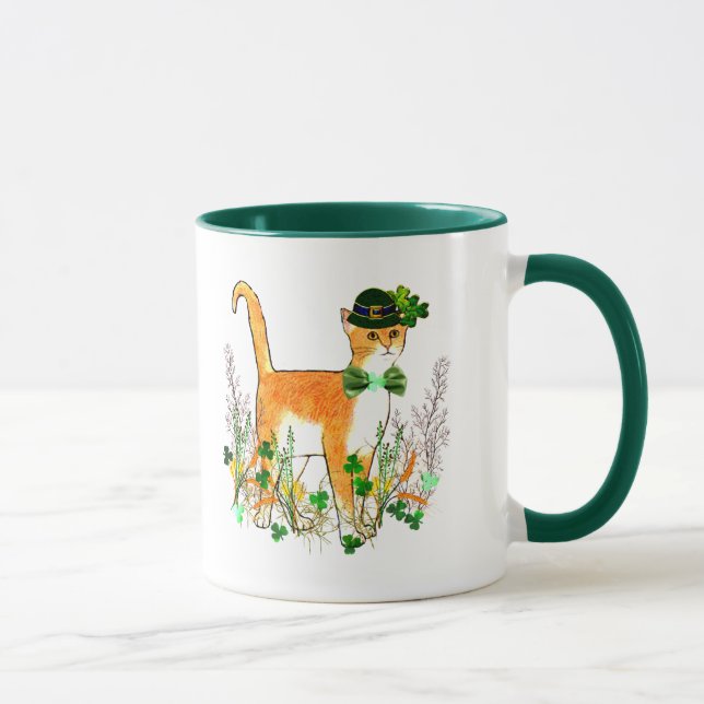 Taza Gato del día de St Patrick (Derecha)