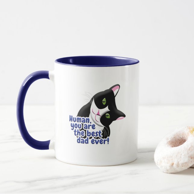 Taza Gato del día del padre (Con donut)