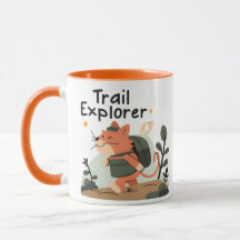 Gato del Explorador de pistas - Café Mug