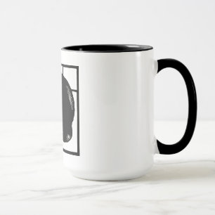 Taza Gato del gatito del grabar en madera del Victorian
