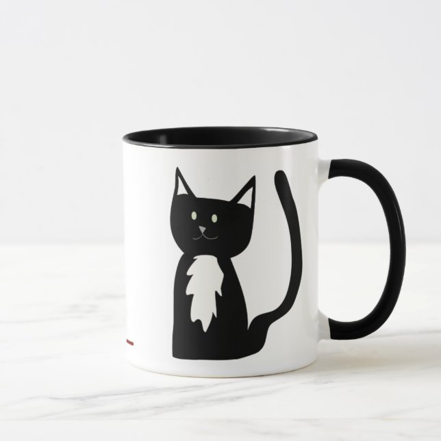 Taza Gato del smoking y bola del hilado (Derecha)