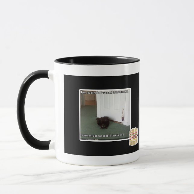 Taza Gato del sótano, desorientado levemente (Izquierda)