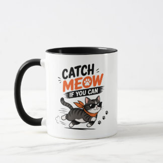 Taza Gato Divertido Corriendo