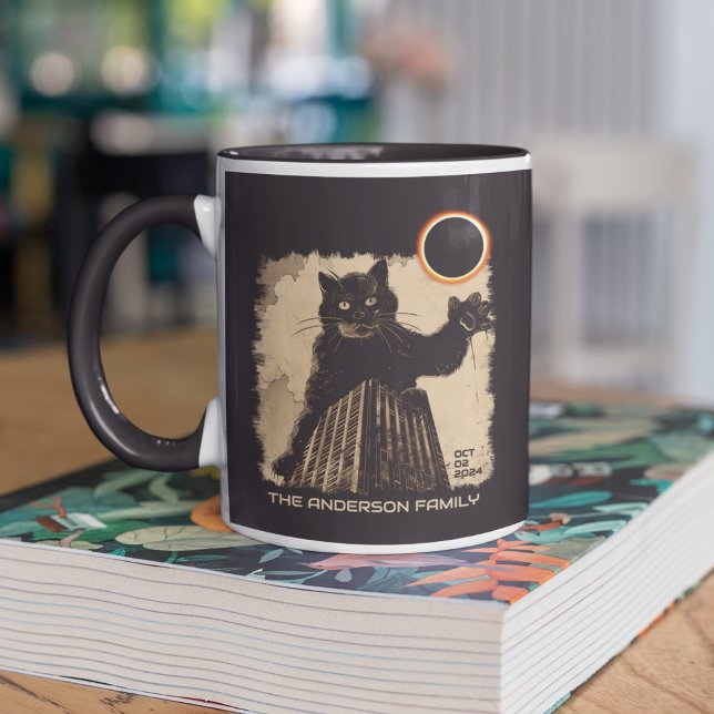 Taza Gato divertido del eclipse solar anular octubre 2  (Subido por el creador)