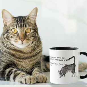Taza Gato Egipcio Mau Gris Humorístico Caprichoso