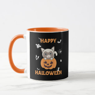 Taza Gato En Calabaza Gatos Dulces Feliz Mug Halloween