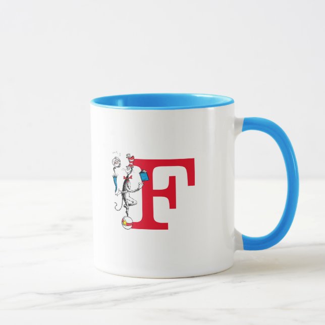 Taza Gato en el acto de equilibrio de Gorras Monograma  (Derecha)
