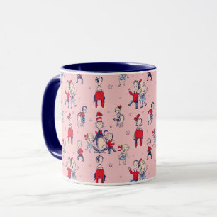 Taza Gato En El Gorra   Con patrón de niños