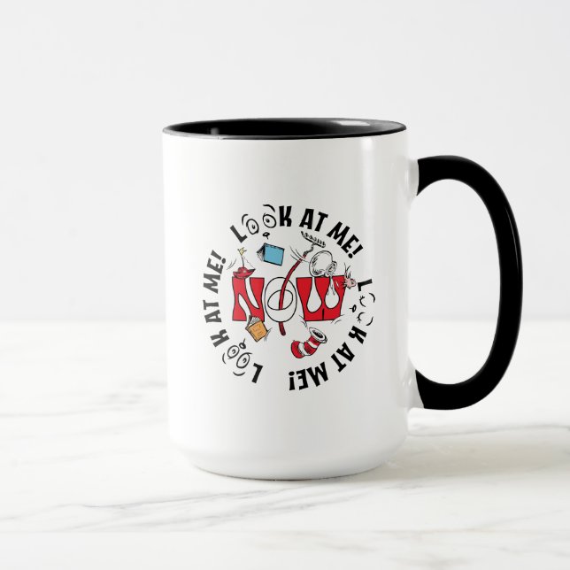 Taza Gato en el Gorra | ¡Mírame! ¡Mírame! (Derecha)