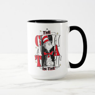 Taza Gato en el Gorra   Texto de B&W