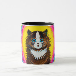 Taza Gato en un arcoiris, Louis Wain