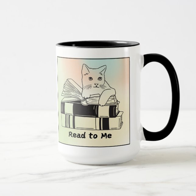 Taza Gato en un libro (Derecha)