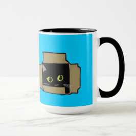 Taza Gato en una caja