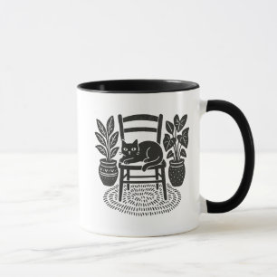 Taza Gato en una silla