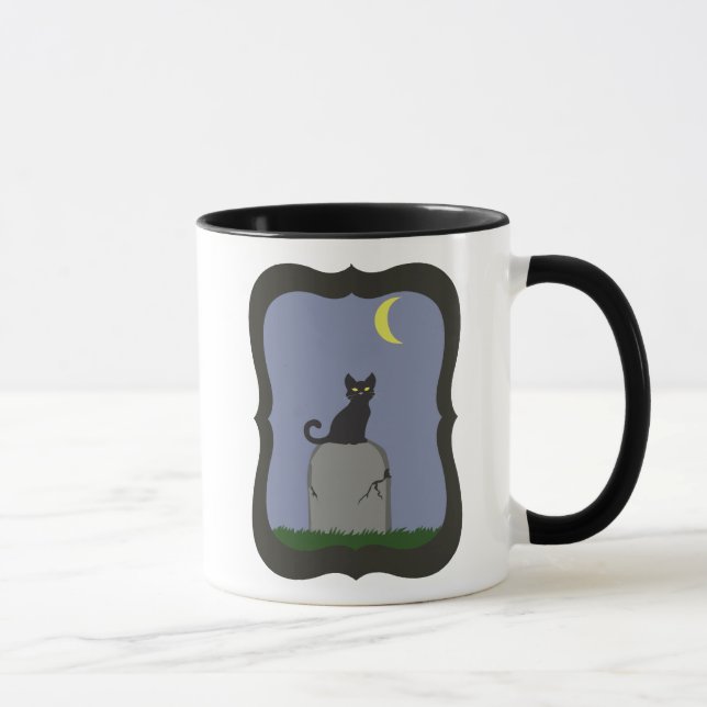 Taza Gato espeluznante de Halloween (Derecha)